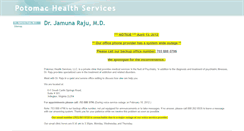 Desktop Screenshot of potomachealthservices.com