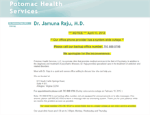 Tablet Screenshot of potomachealthservices.com